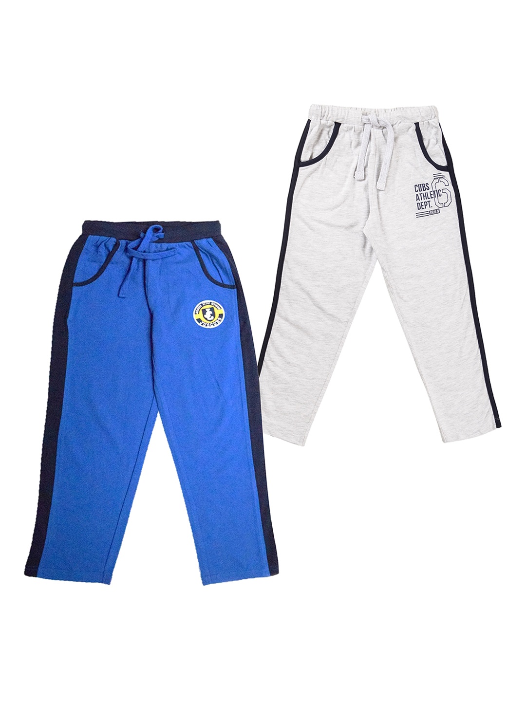 

JusCubs Boys Pack Of 2 Pure Cotton Track Pants, Blue