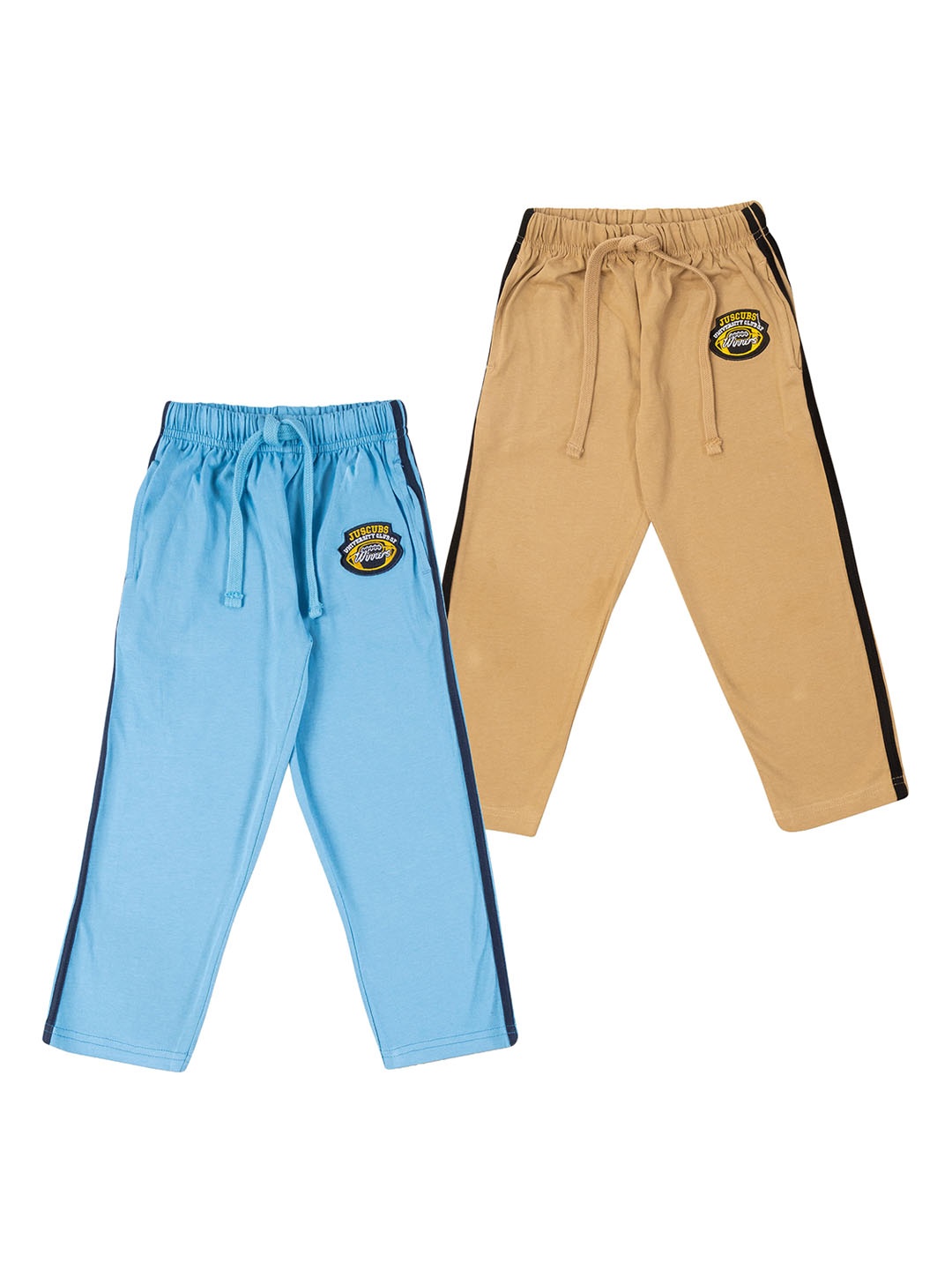 

JusCubs Boys Pack Of 2 Pure Cotton Track Pants, Beige