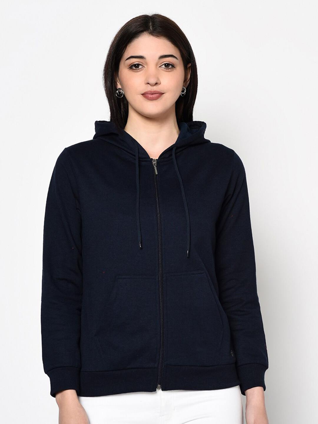 

Miss Grace Hooded Cotton Sweatshirt, Navy blue
