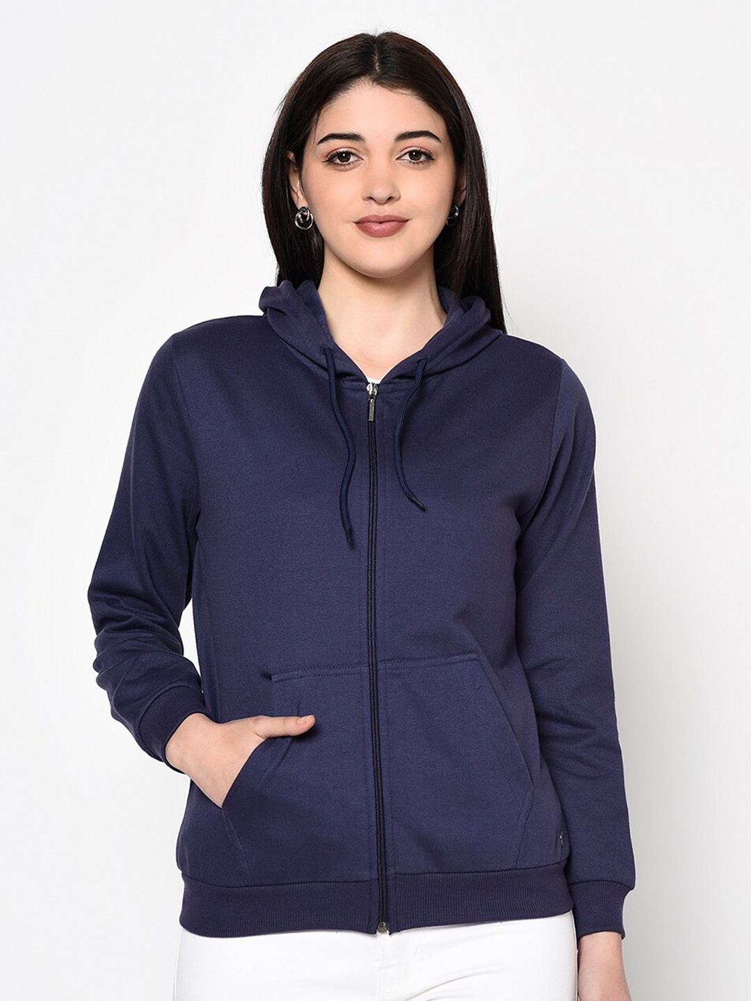

Miss Grace Hooded Cotton Sweatshirt, Navy blue