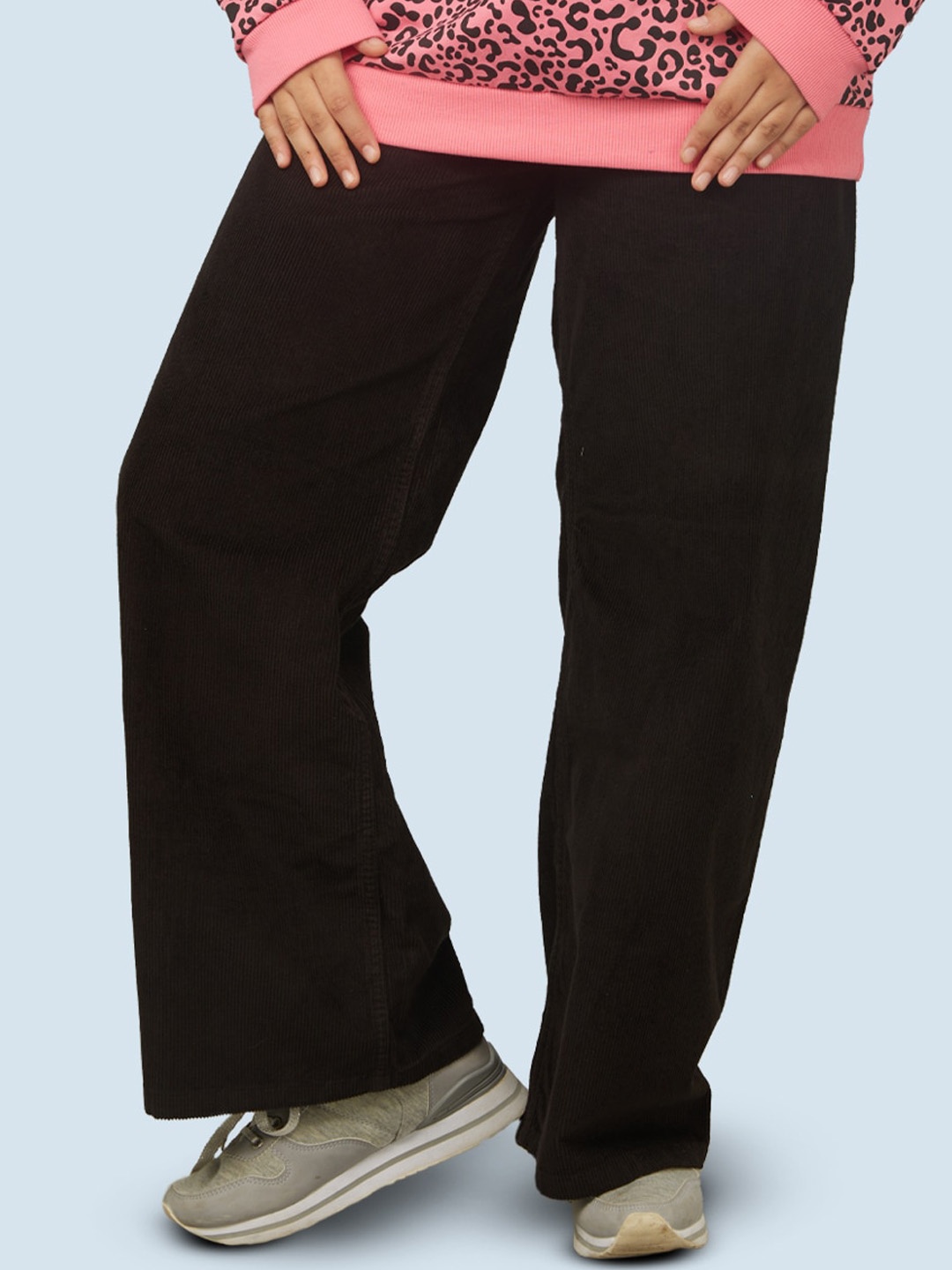 Zalio Girls Cotton Lounge Pants, Black