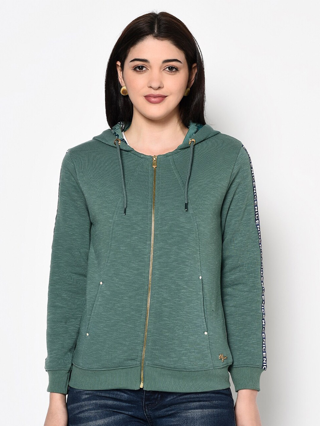 

Miss Grace Hooded Cotton Sweatshirt, Green