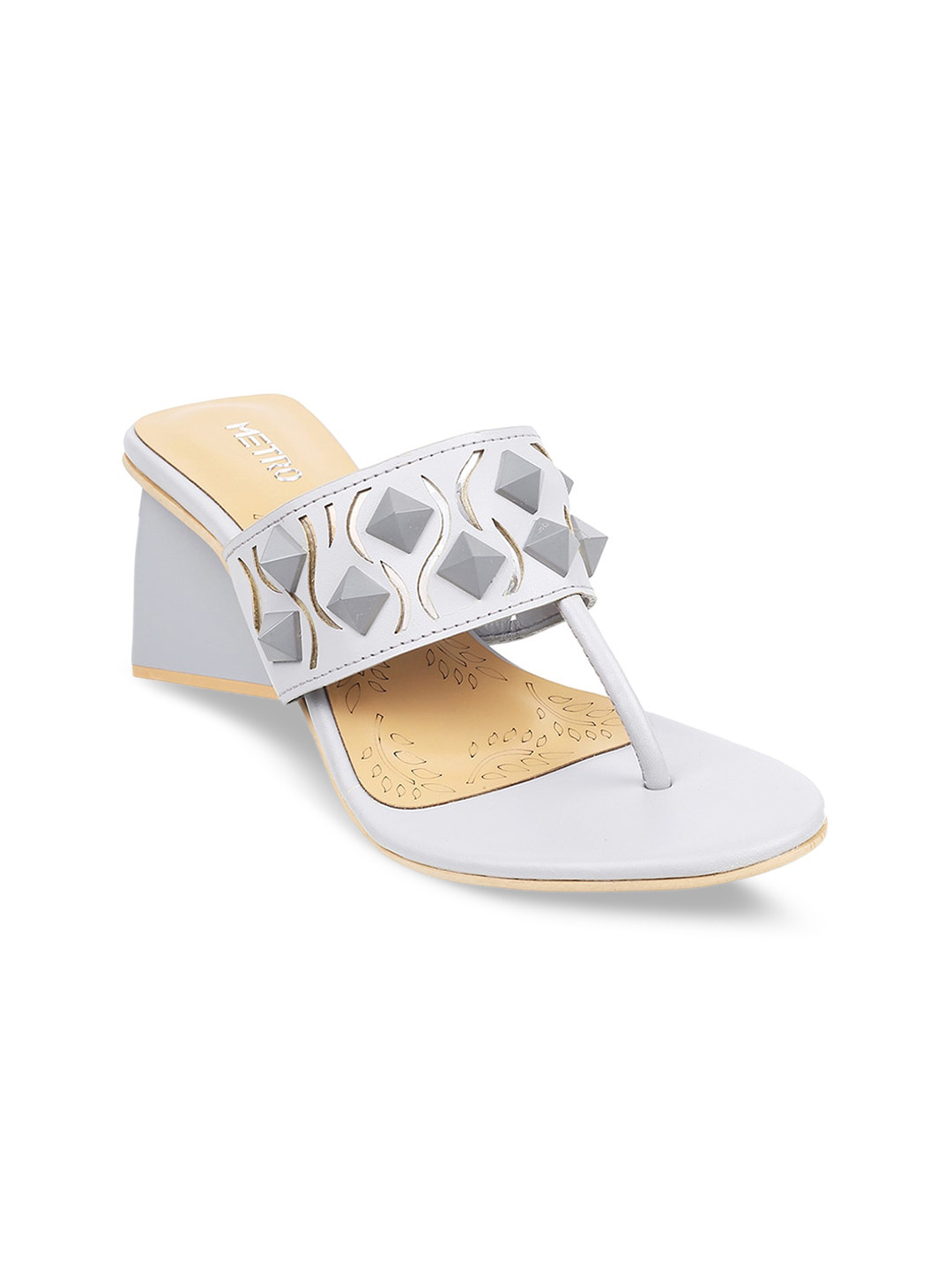 

Metro Embellished Block Heels, Grey