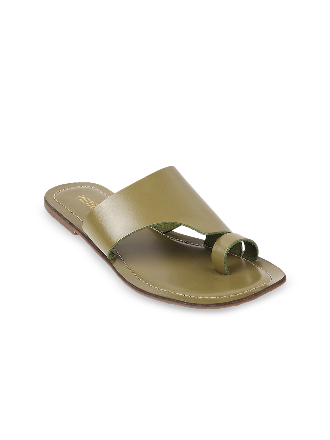 

Metro Women One Toe Flats, Olive