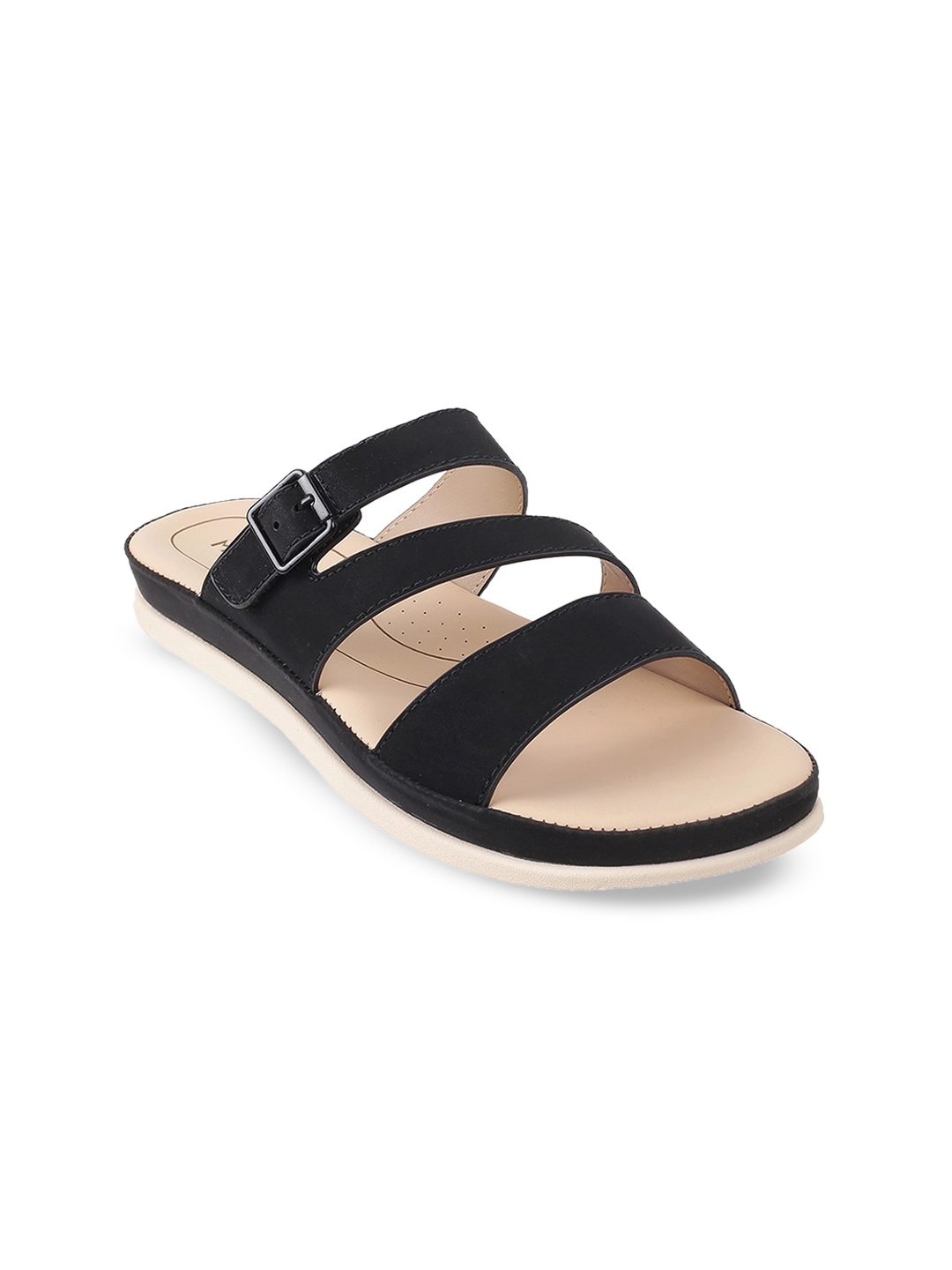 

Metro Women Open Toe Flats, Black