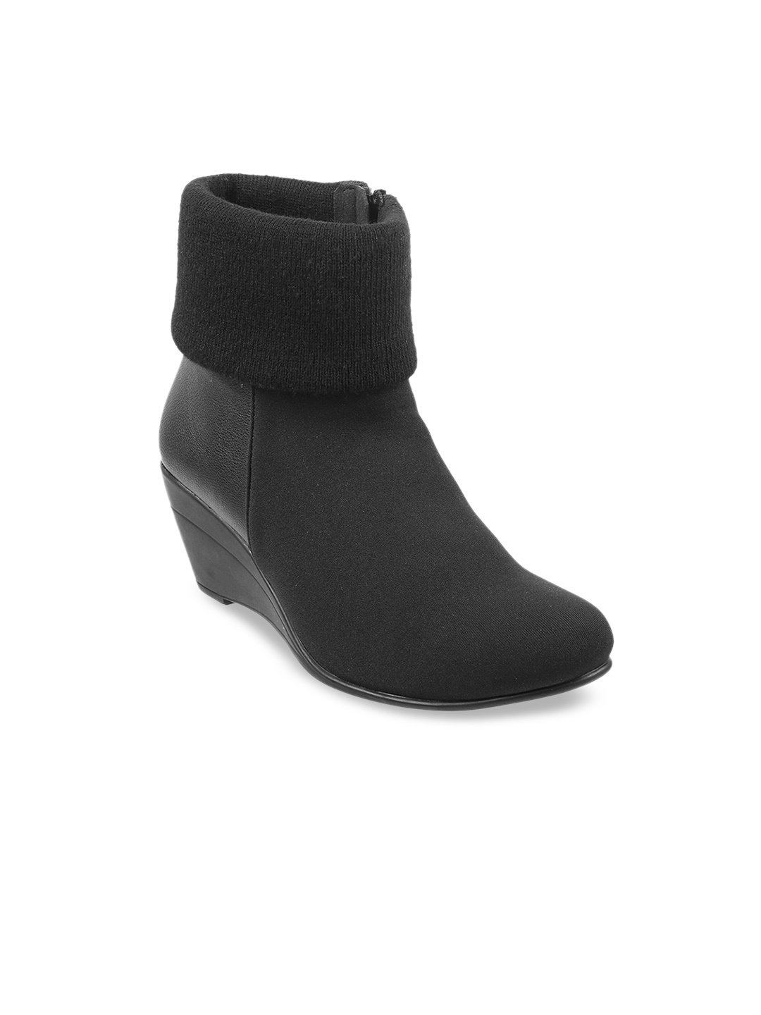

Metro Women Wedge Heel Regular Boots, Black