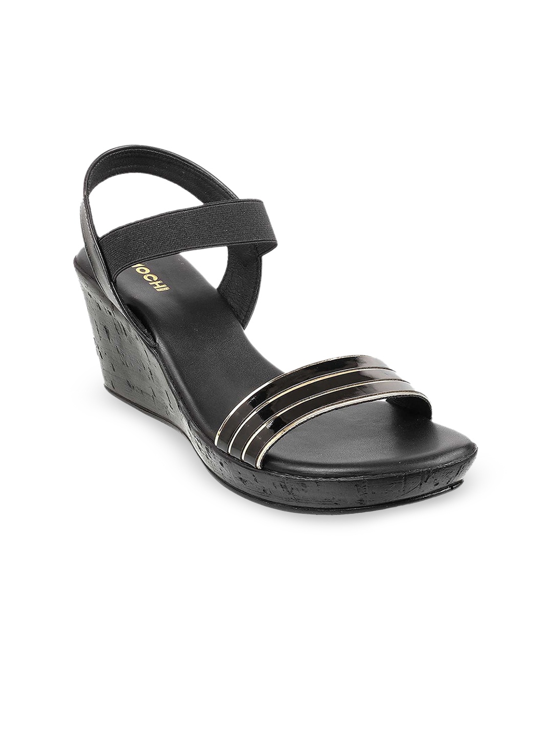 

Mochi Women Wedge Heels, Black