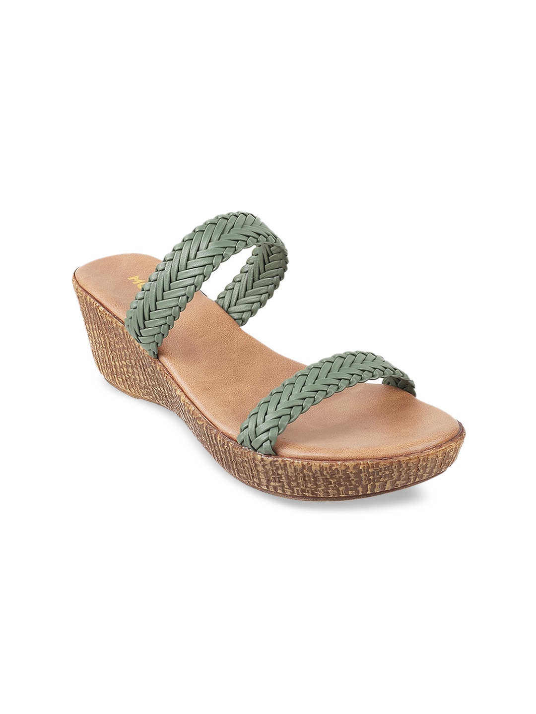 

Mochi Women Wedge Heeels, Green