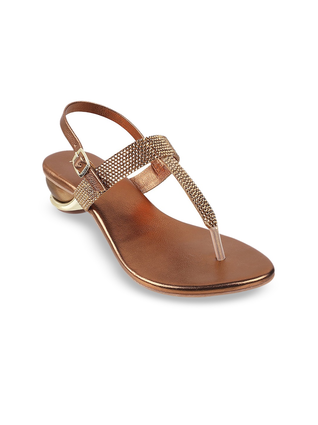 

Mochi Embellished Block Heels, Gold