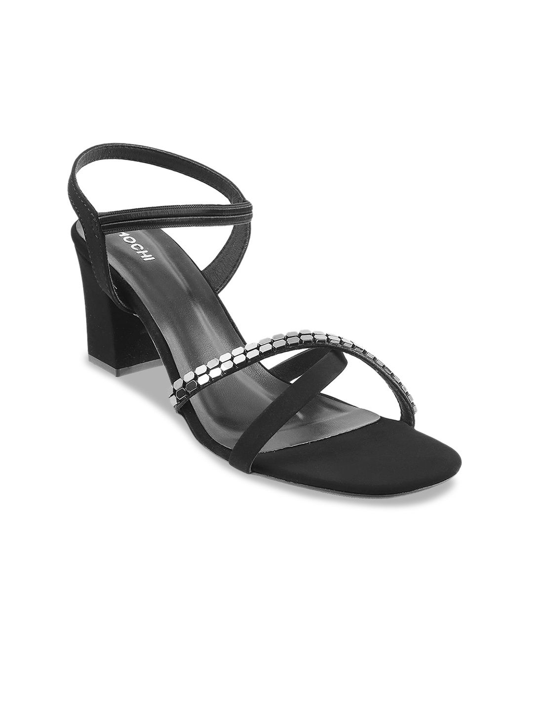 

Mochi Embellished Block Heels, Black