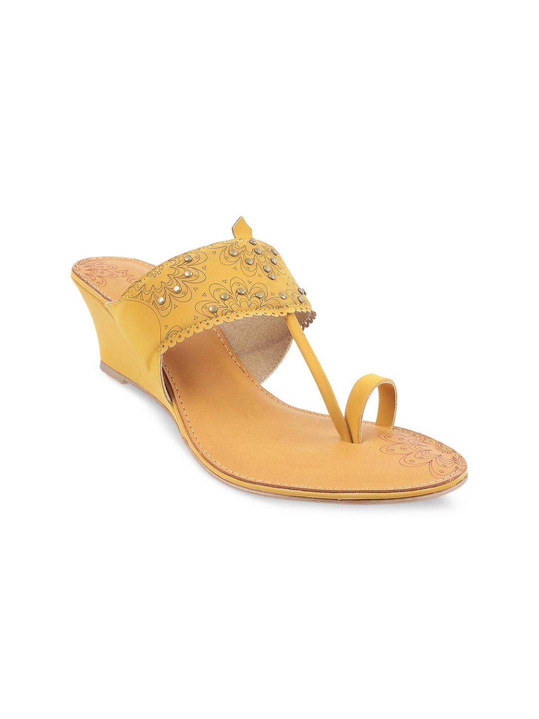 

Mochi Embellished Wedge Heels, Yellow