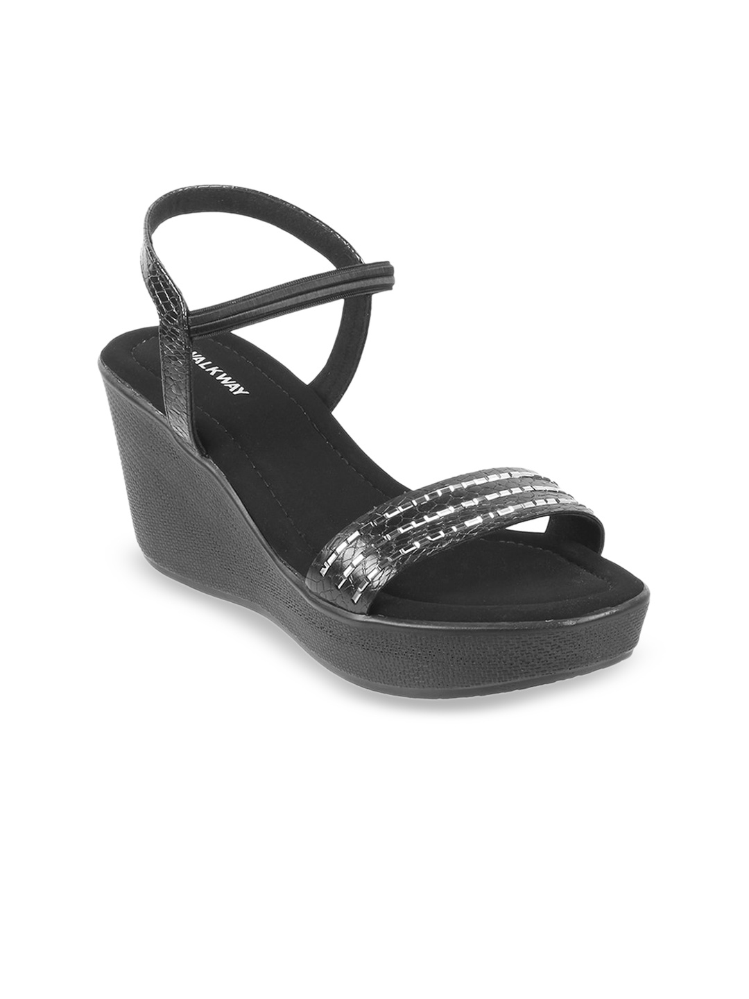 WALKWAY by Metro Embellished Wedge Sandals, Black