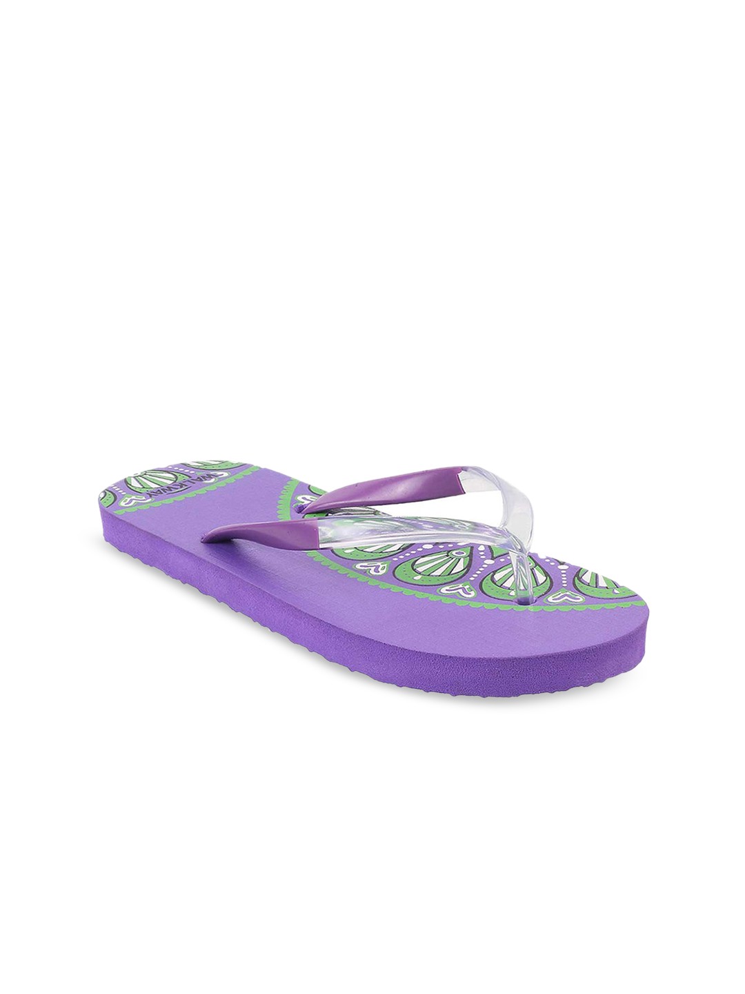 

WALKWAY by Metro Women Printed Thong Flip-Flops, Purple