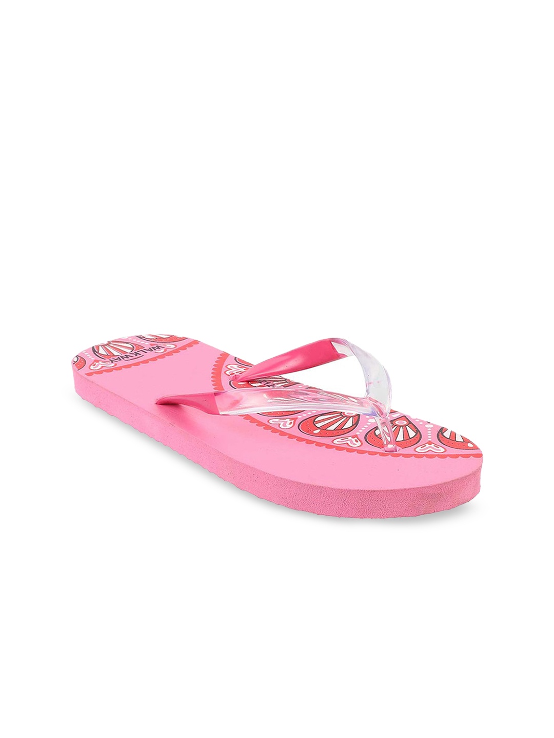 

WALKWAY by Metro Women Printed T-Strap Flats, Pink