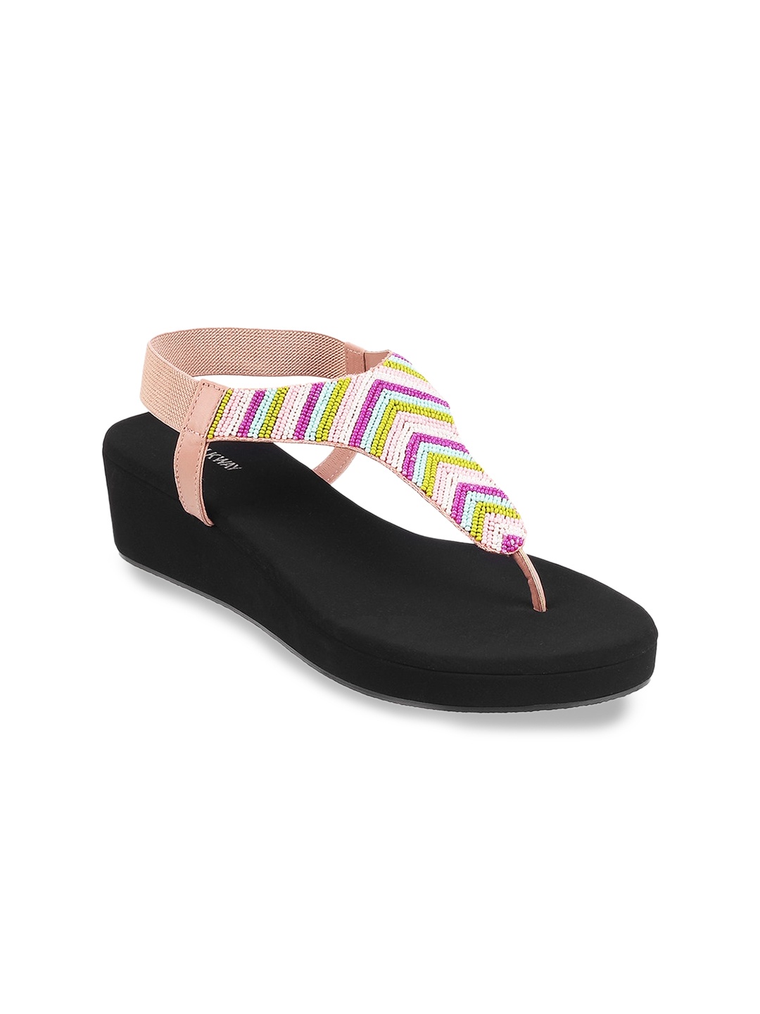 

WALKWAY by Metro Embellished Comfort Heels, Peach
