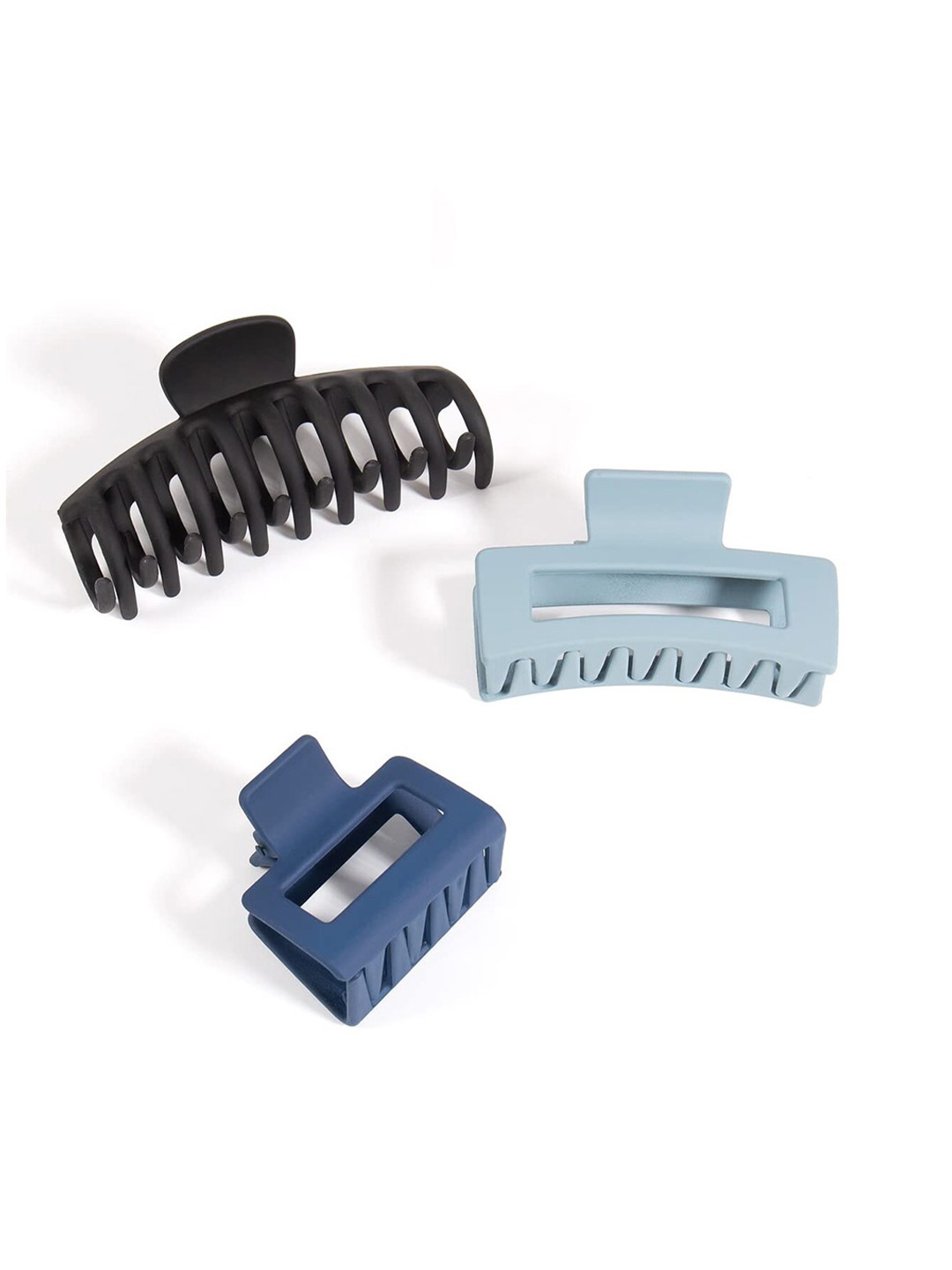 

FIMBUL Women Set of 3 Large Claw Clip, Navy blue