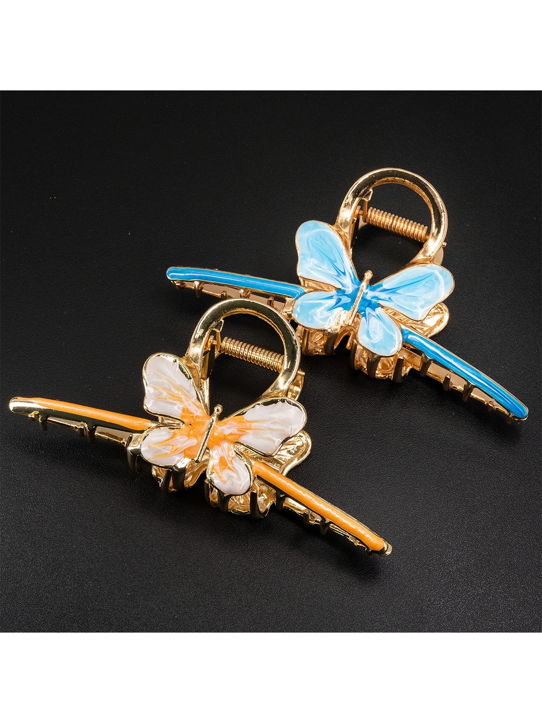 

FIMBUL Women Set of 2 Butterfly Claw Clip, Blue
