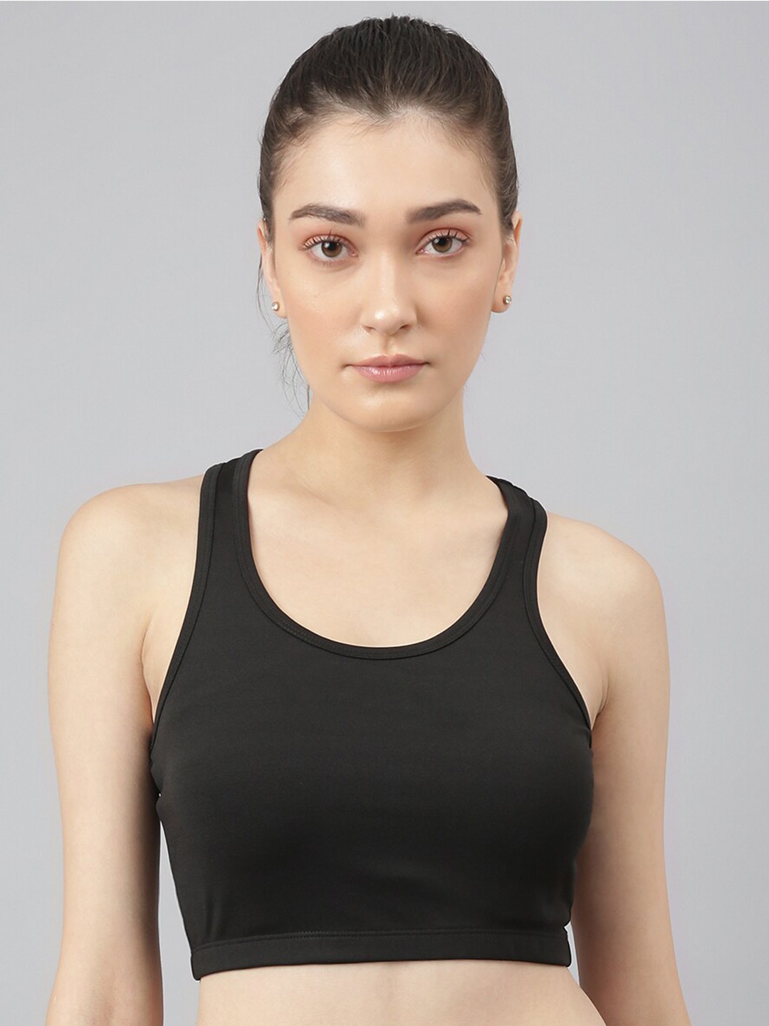 

Pritla Non Padded Racerback Sports Bra, Black