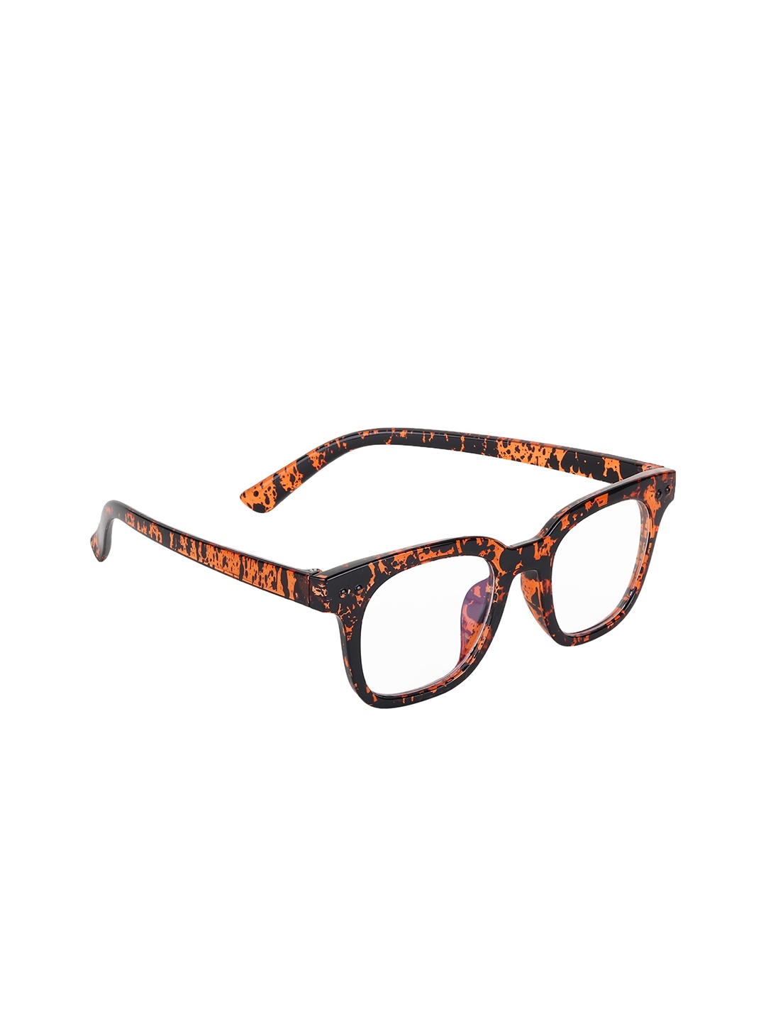 

CRIBA Unisex Lens & Wayfarer Sunglasses with UV Protected Lens, Orange