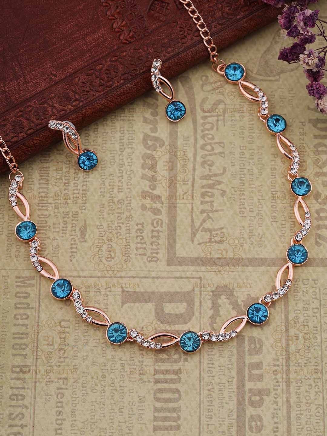 

Brado Jewellery AD-Studded Jewellery Set, Rose gold