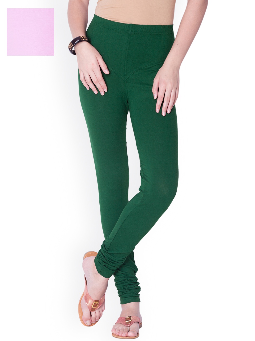 

Dollar Missy Pack of 2 Churidar Leggings, Green
