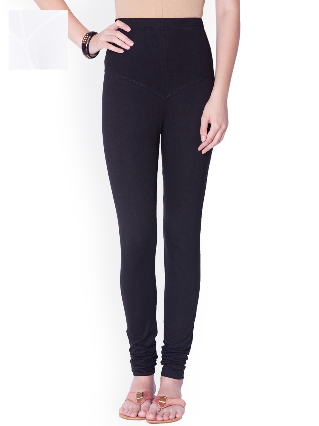 

Dollar Missy Pack of 2 Churidar Leggings, Black