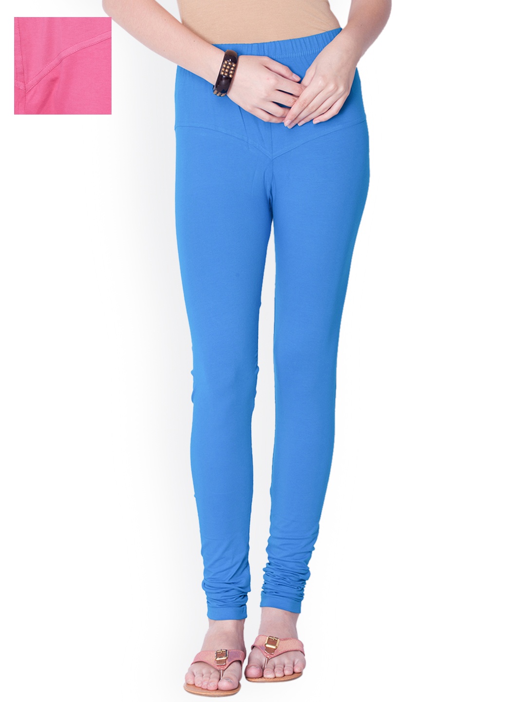 

Dollar Missy Pack of 2 Churidar Leggings, Pink