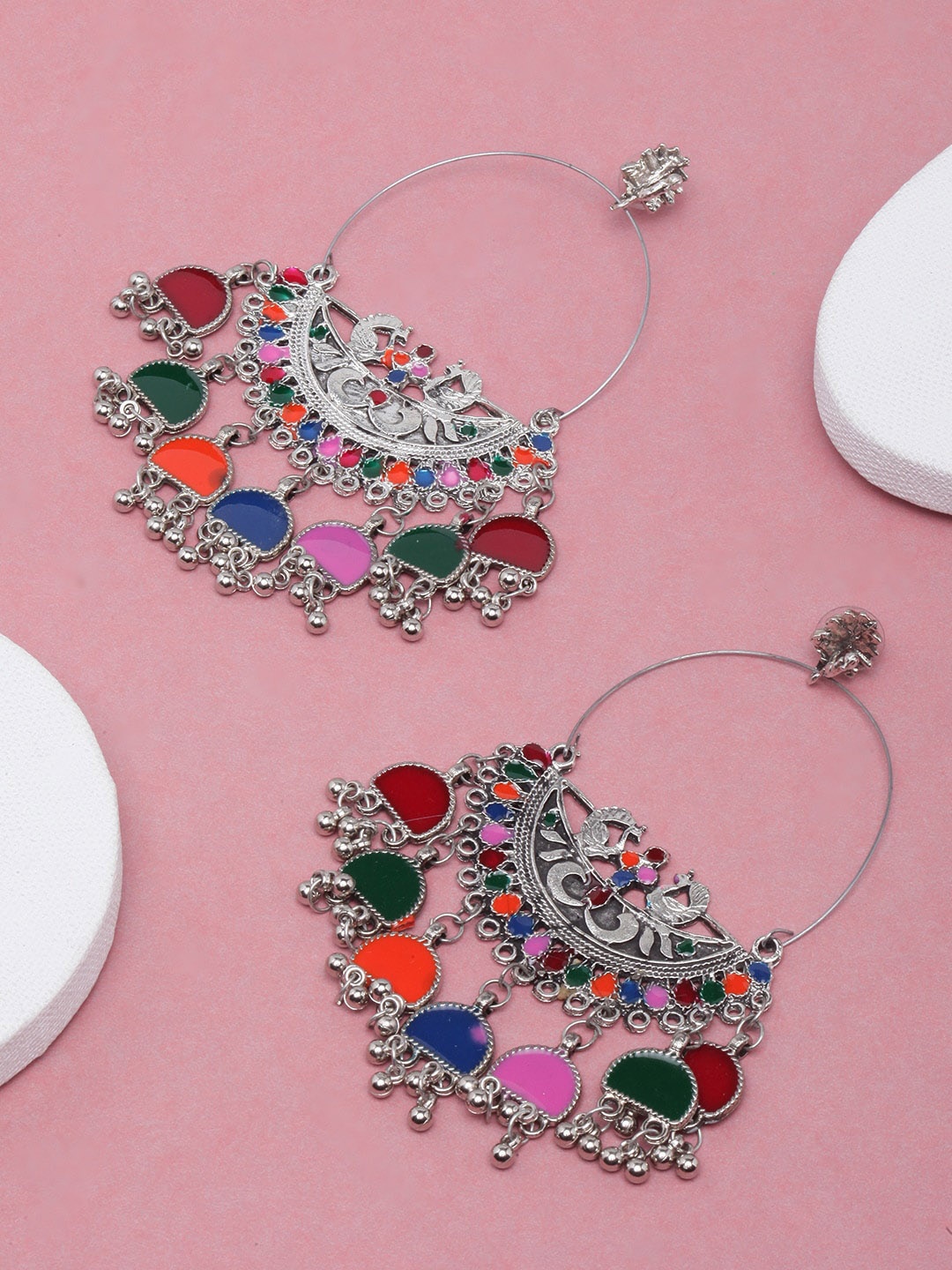 

DIVA WALK Silver Plated Contemporary Drop Earrings