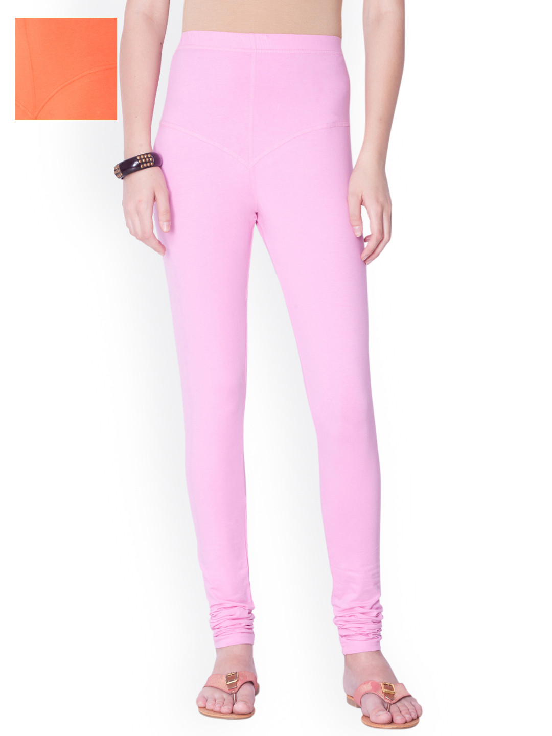

Dollar Missy Pack of 2 Churidar Leggings, Pink