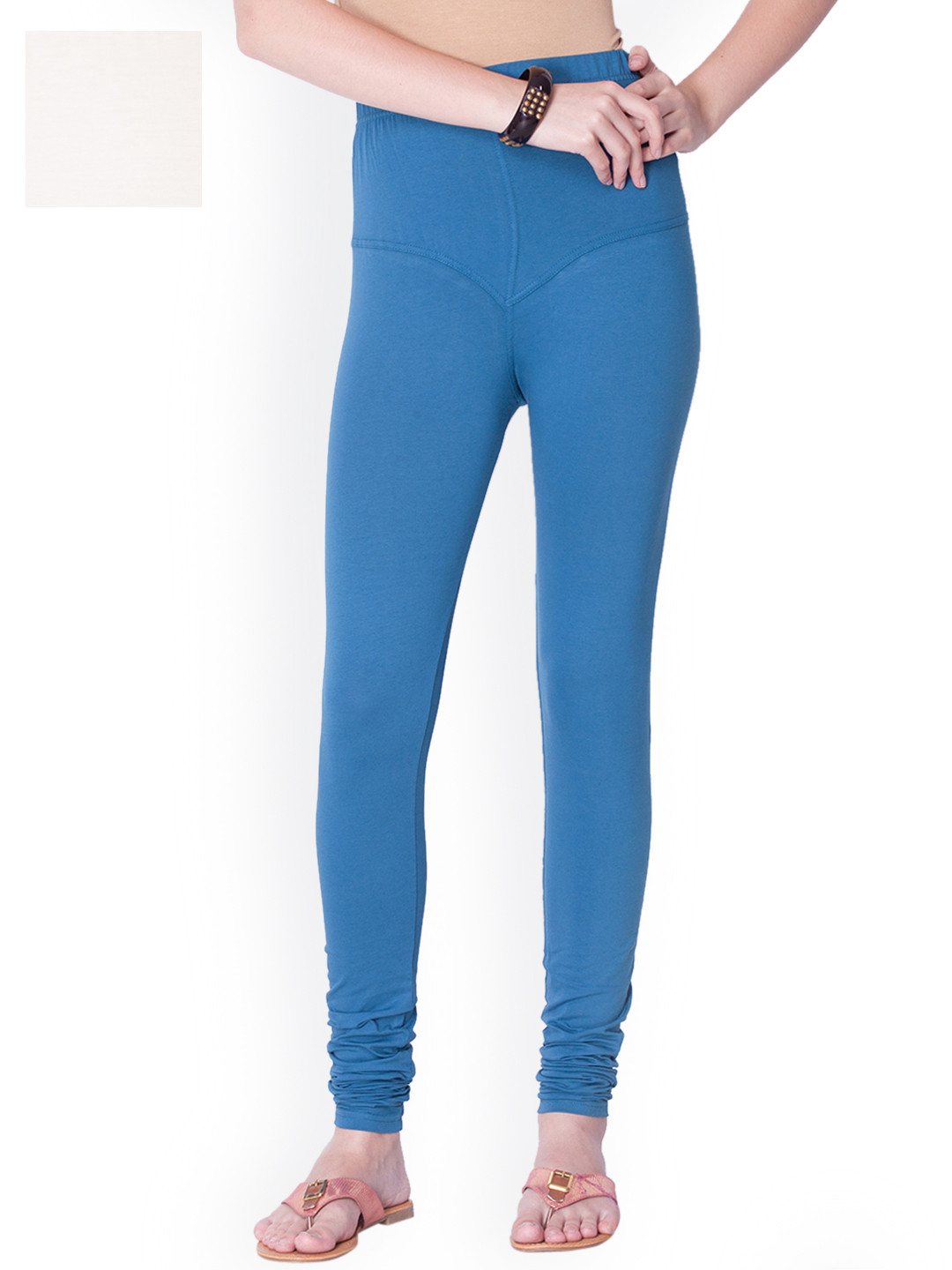 

Dollar Missy Pack of 2 Churidar-Length Leggings, Blue