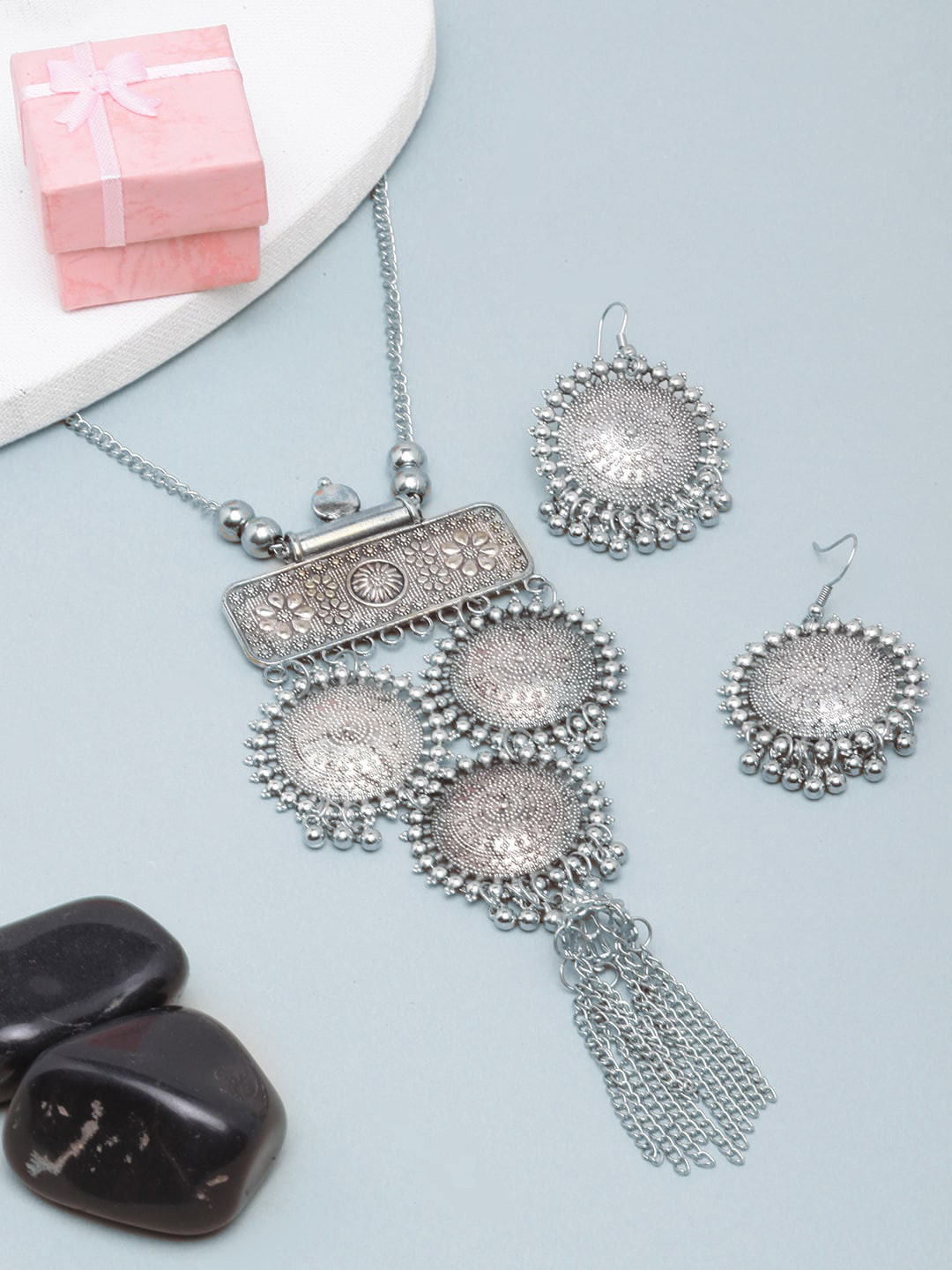 

DIVA WALK Silver-Plated Jewellery Set