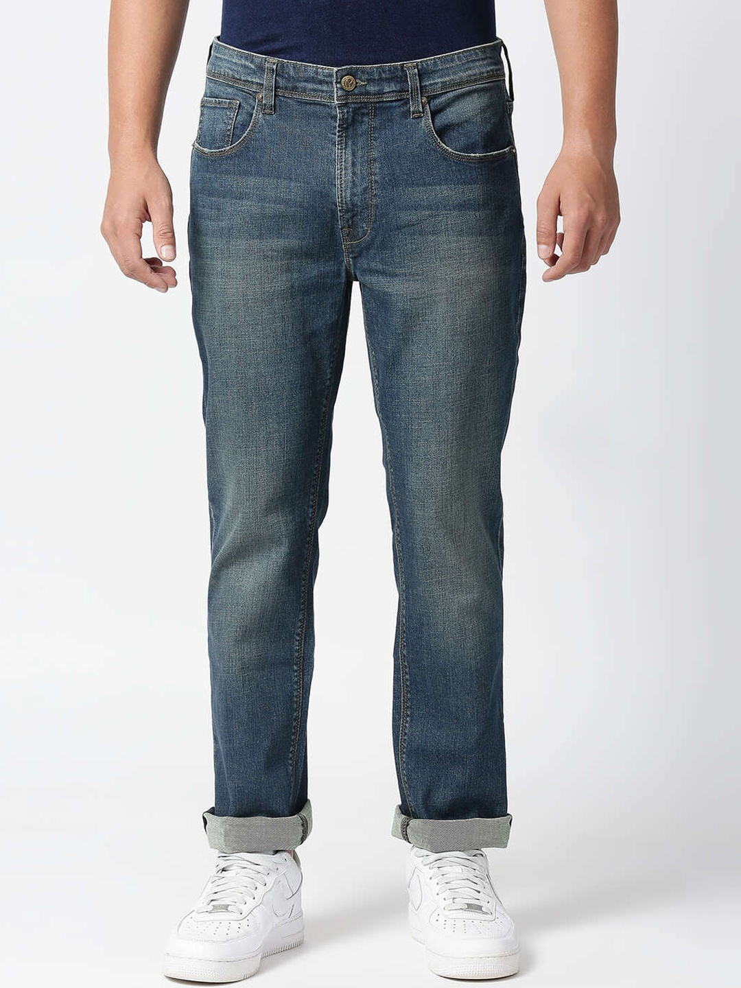 

Pepe Jeans Men Light Fade Cotton Stretchable Jeans, Blue