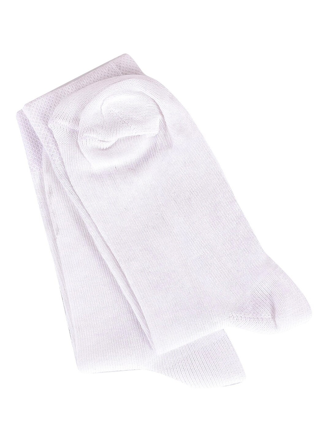 

FOOTPRINT Kids 5 Pairs Solid Anti Odour Organic Cotton Calf Length Bamboo School Socks, White