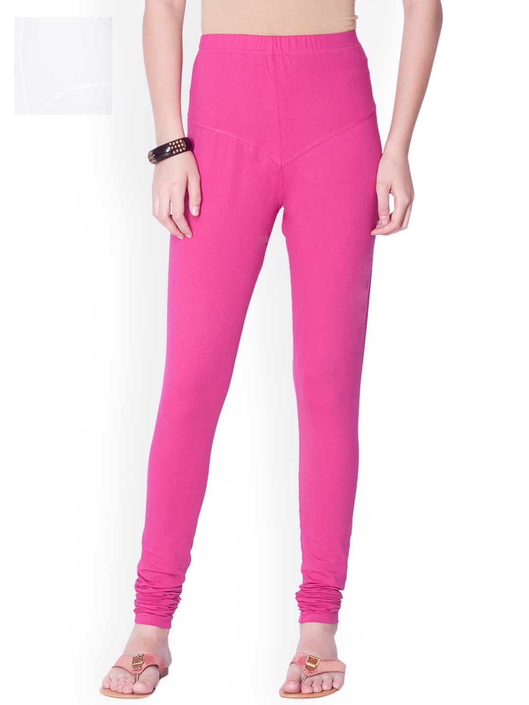 

Dollar Missy Pack of 2 Churidar-Length Leggings, Pink