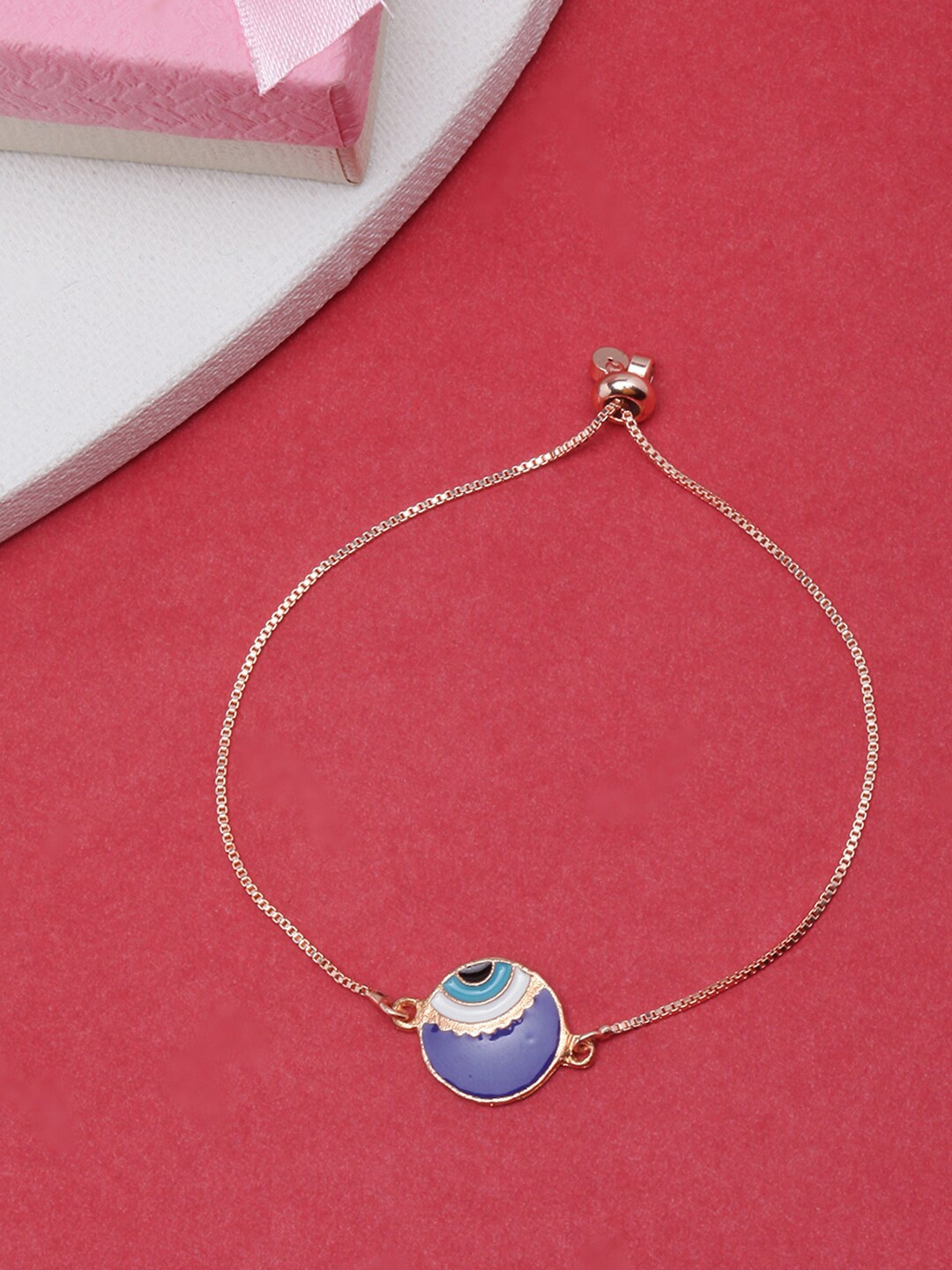 

DIVA WALK Women Brass Rose Gold-Plated Charm Bracelet
