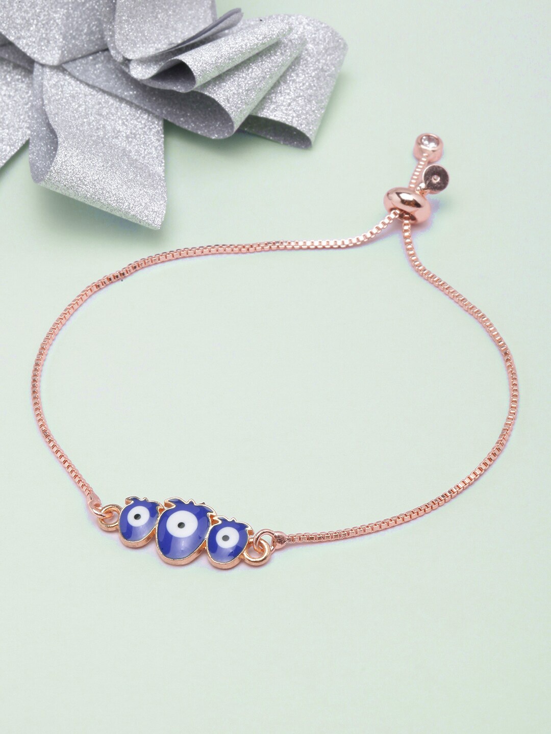 

DIVA WALK Women Brass Rose Gold-Plated Charm Bracelet