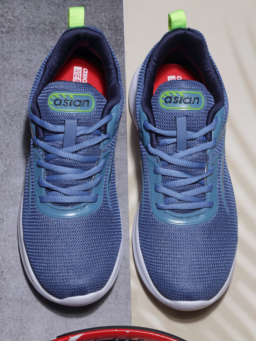 

ASIAN Men Mesh Running Non-Marking Shoes, Blue