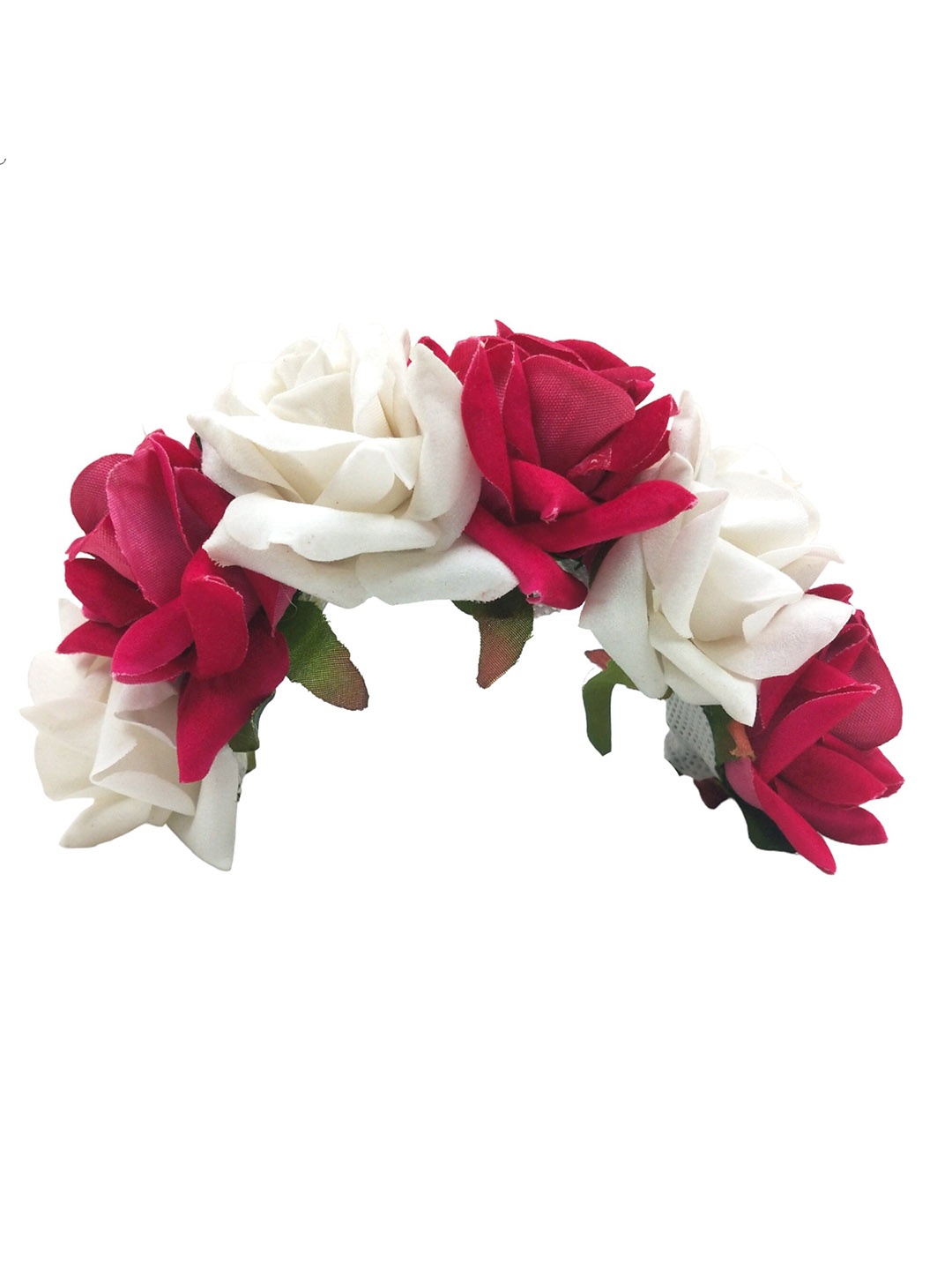 

LYF5STAR Women Floral Fabric and Metal Tiara, Pink