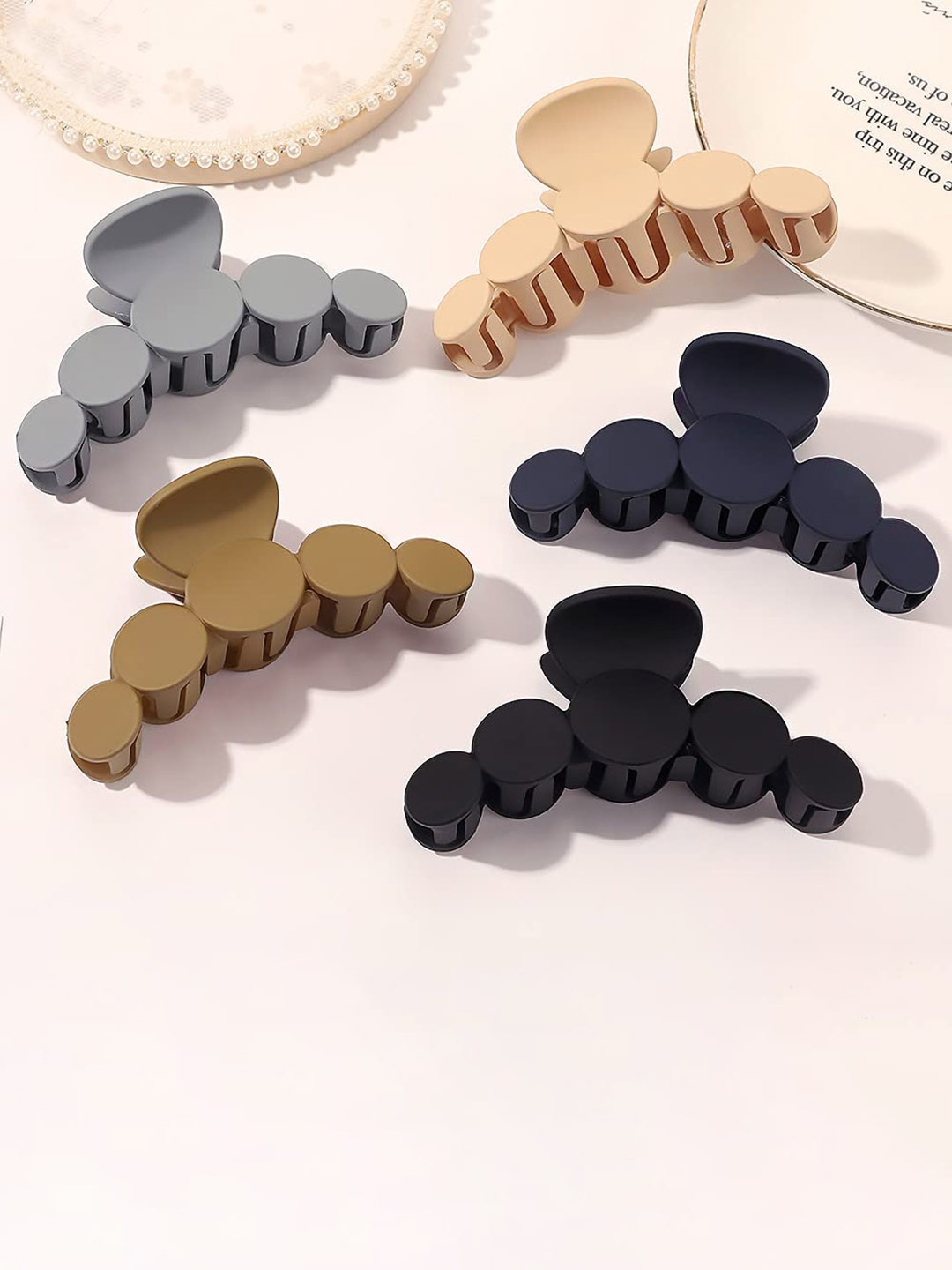 

FIMBUL Women Set Of 5 Plastic Claw Clips, Black