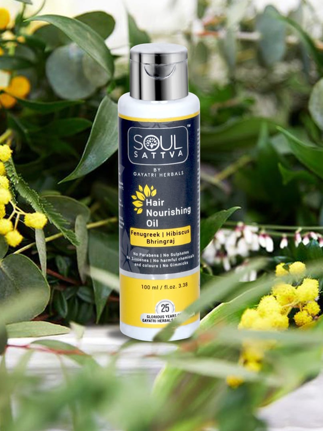 

Soul Sattva Hair Nourishing Oil with Fenugreek & Hibiscus - 100 ml, Blue