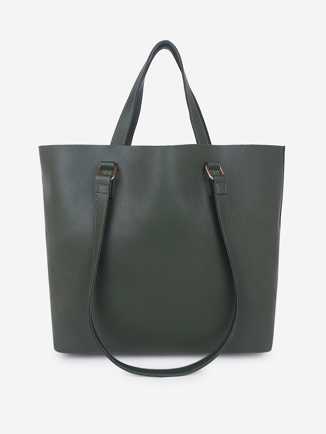 

Black Spade PU Oversized Bucket Tote Bag, Olive