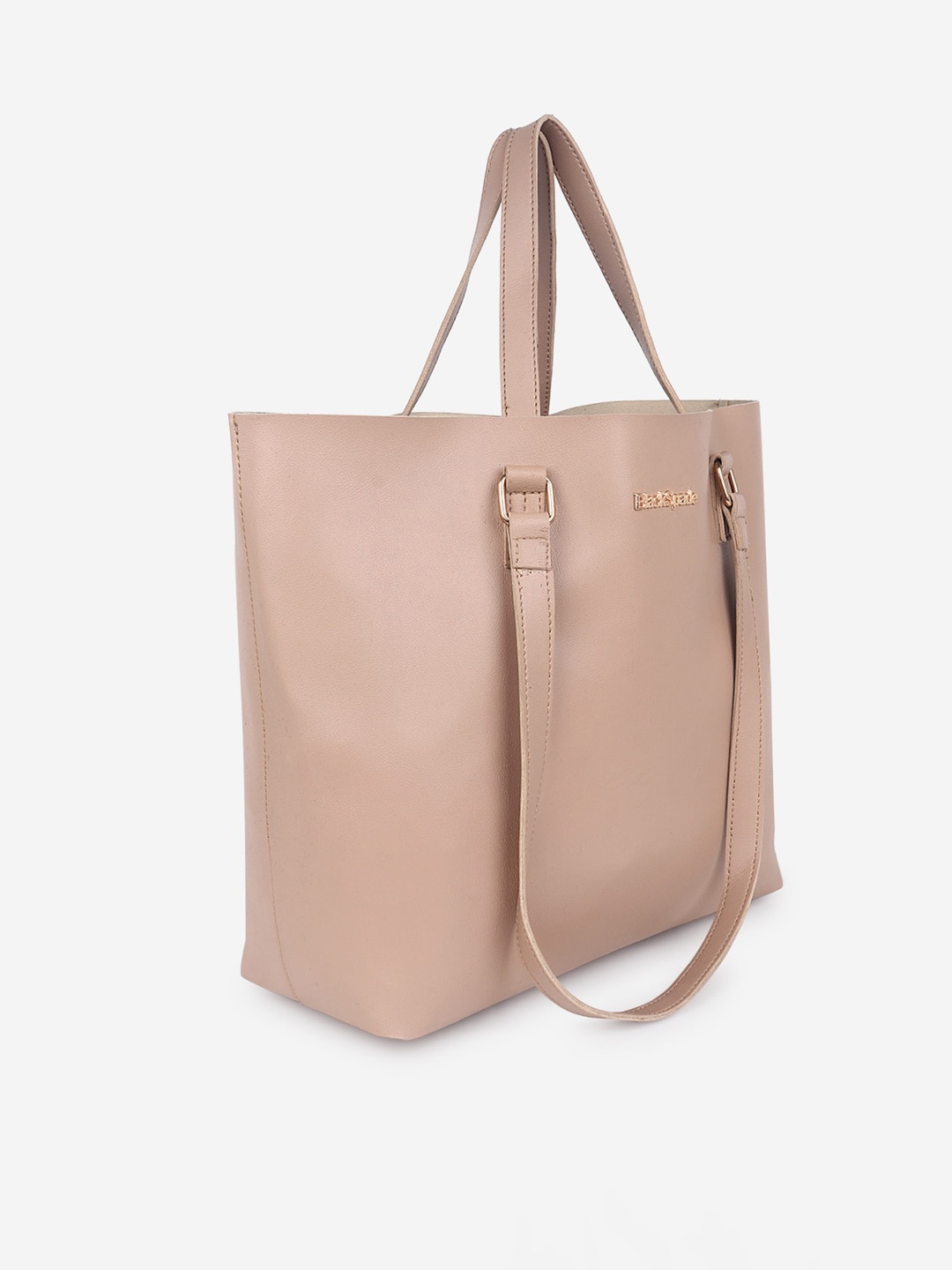 

Black Spade PU Structured Shoulder Bag, Beige
