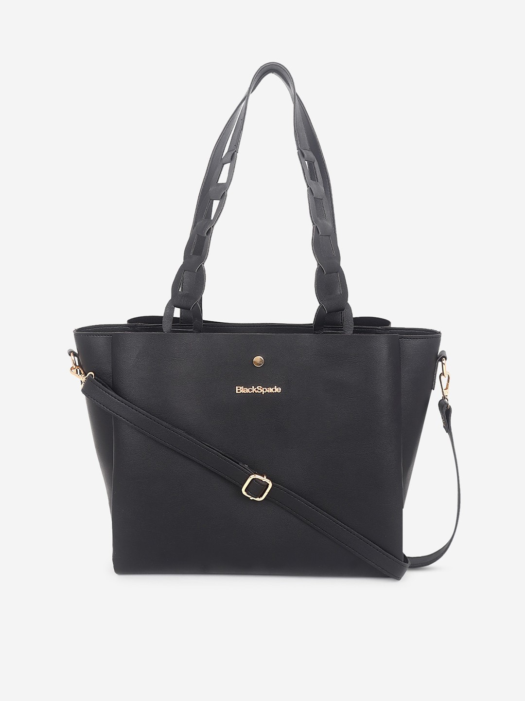 

Black Spade PU Structured Handheld Bag