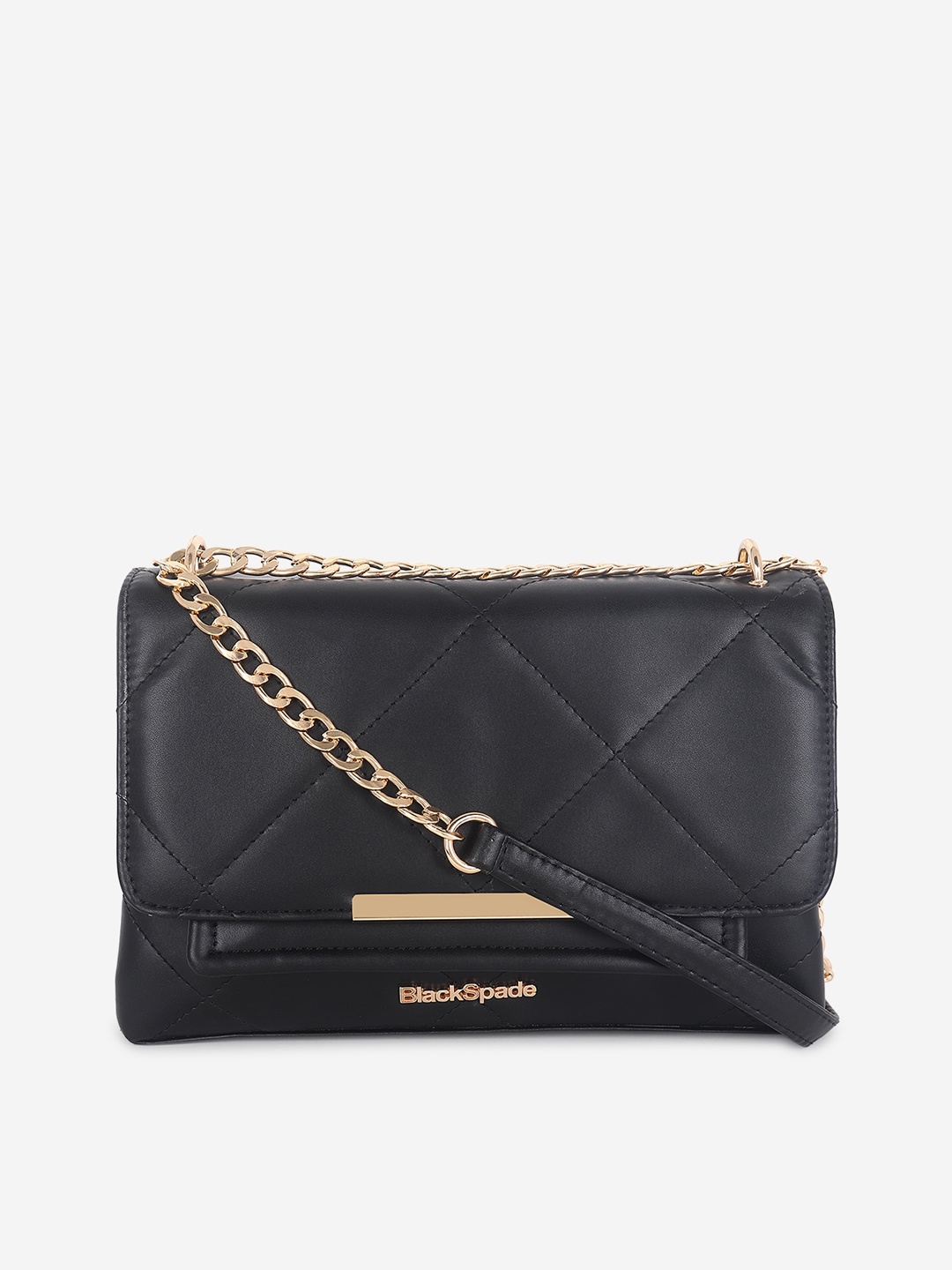 

Black Spade PU Structured Sling Bag