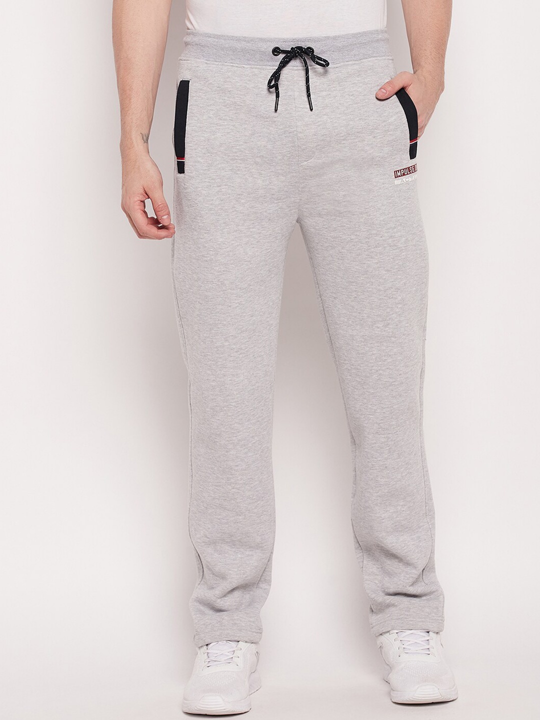 Cantabil Men Track Pants, Grey melange