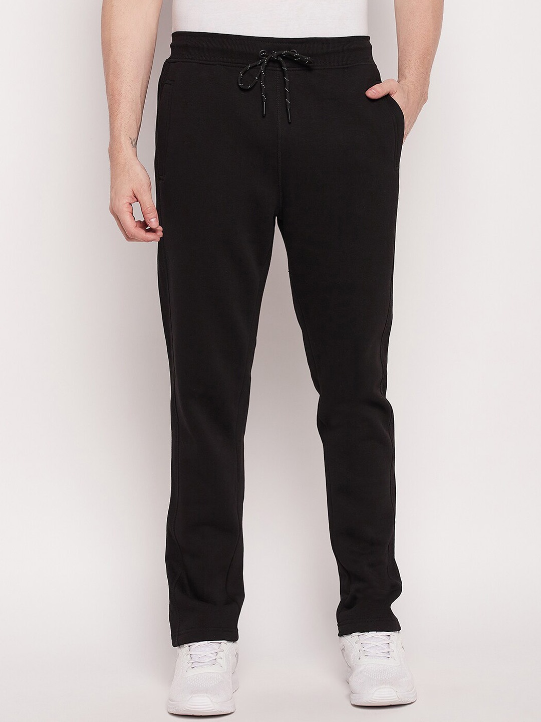 

Cantabil Men Fleece Track Pants, Black