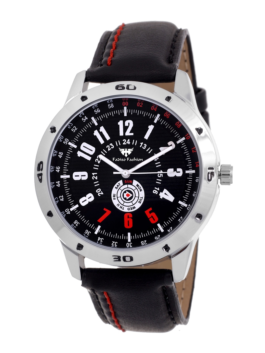 

Fadiso Fashion Men Black Chronograph Pattern Analogue Watch FF-011930