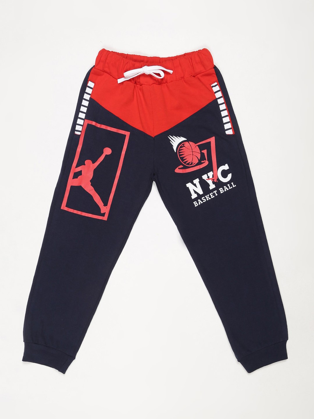 

V2 Value & Variety Boys Navy Blue Printed Cotton Lounge Pants