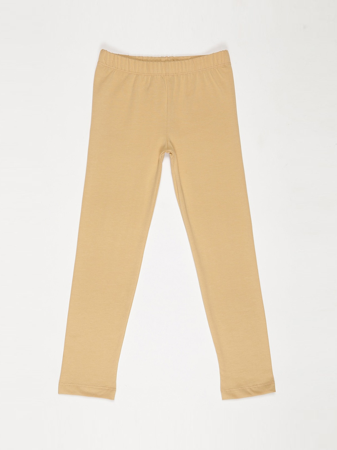 

V2 Value & Variety Girls Beige Cotton Leggings