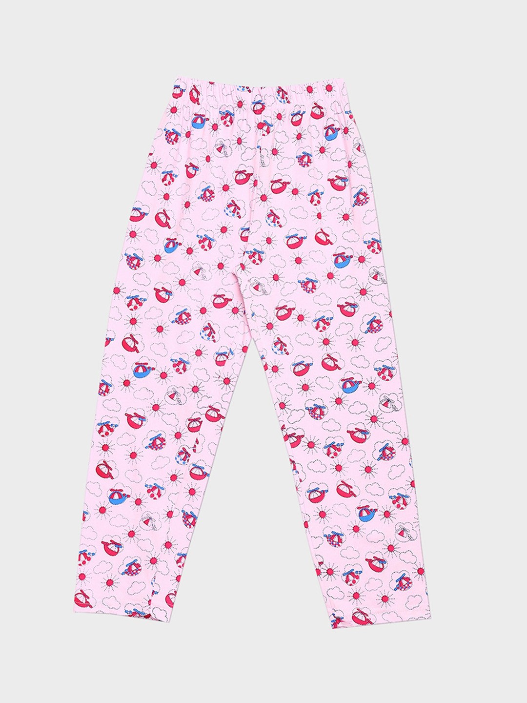 

V2 Value & Variety Girls Printed Cotton Lounge Pant, Pink
